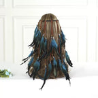 Bohemian Feather Headbands Hair Drape, Headress