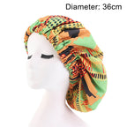 Oversized African Print Double Sleeping Hat (Bonnet)