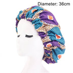 Oversized African Print Double Sleeping Hat (Bonnet)
