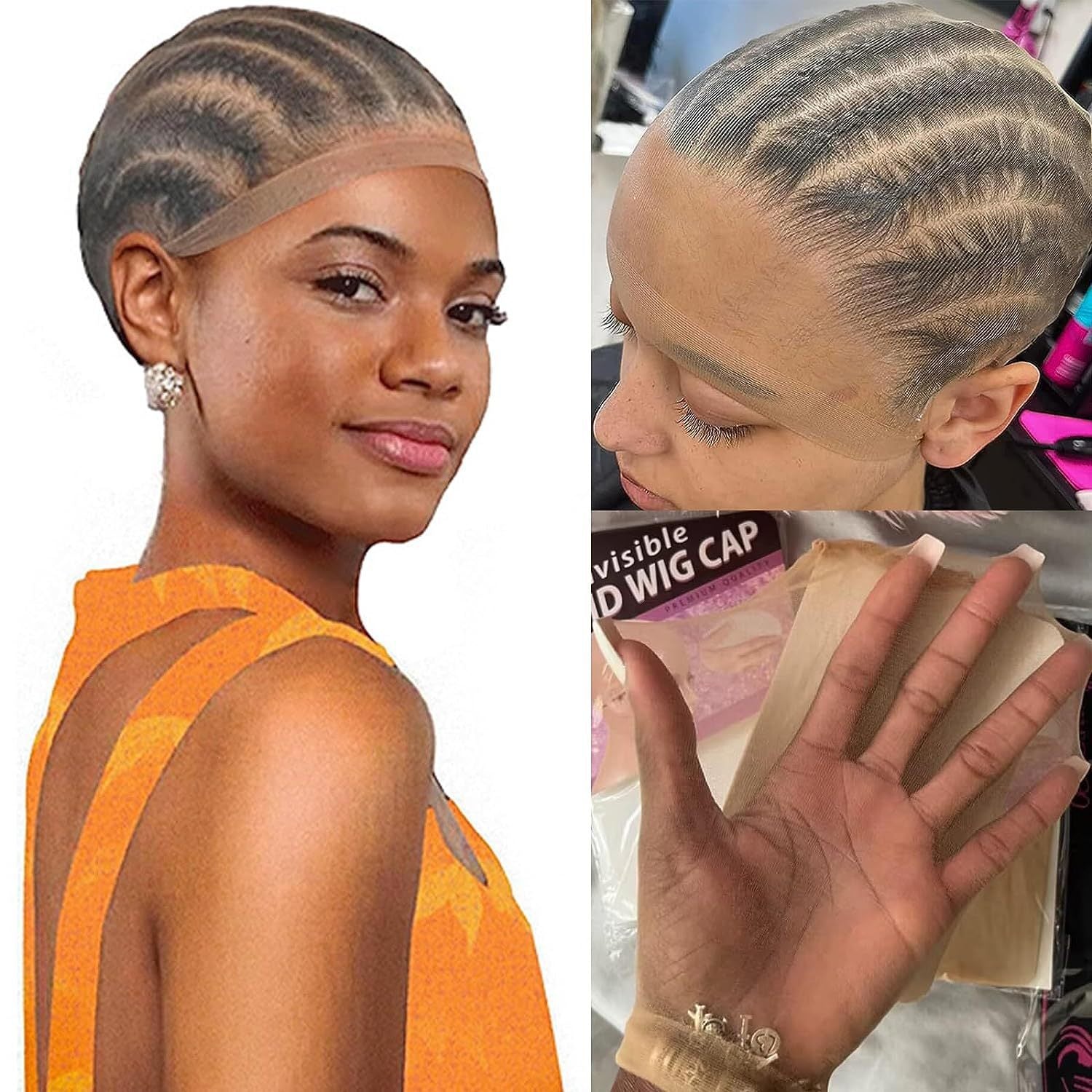 HD WIG CAP Universal Skin Color High Elasticity Ultra Clear WIG Hair net