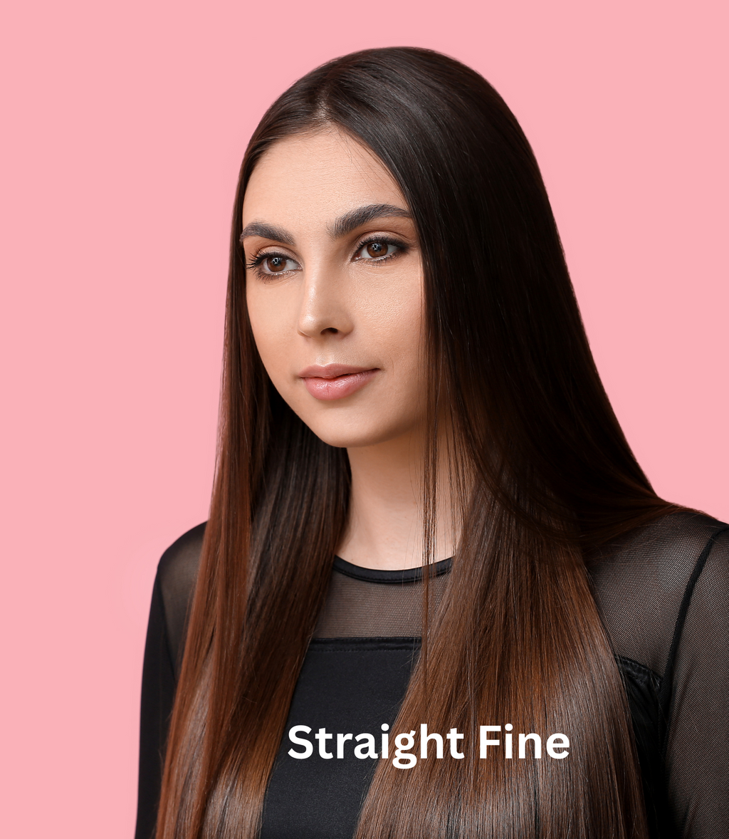 Straight Fine Human Hair with Mono Natural Base Medical Wig