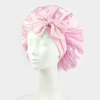 Silk Bonnet For Sleeping Women Satin Bonnet Double Layer Satin Lined Hair Bonnet With Tie Band Curly Hair