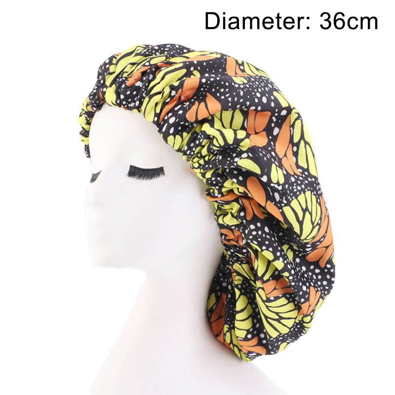 Oversized African Print Double Sleeping Hat (Bonnet)